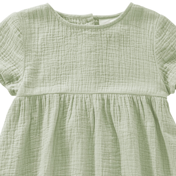 Mädchen Musselin-Kleid mit Teilungsnaht