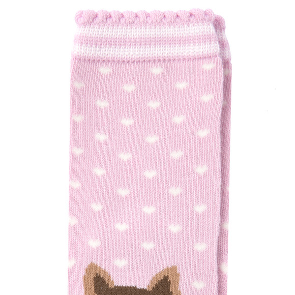 1 Paar Mädchen Socken mit Pferde-Motiv