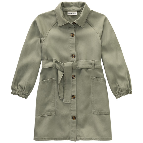 Mädchen Kleid mit Bindegürtel