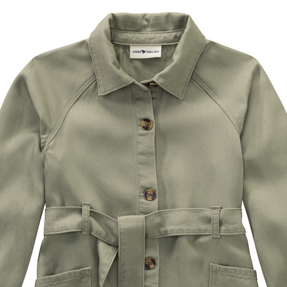 Mädchen Kleid mit Bindegürtel