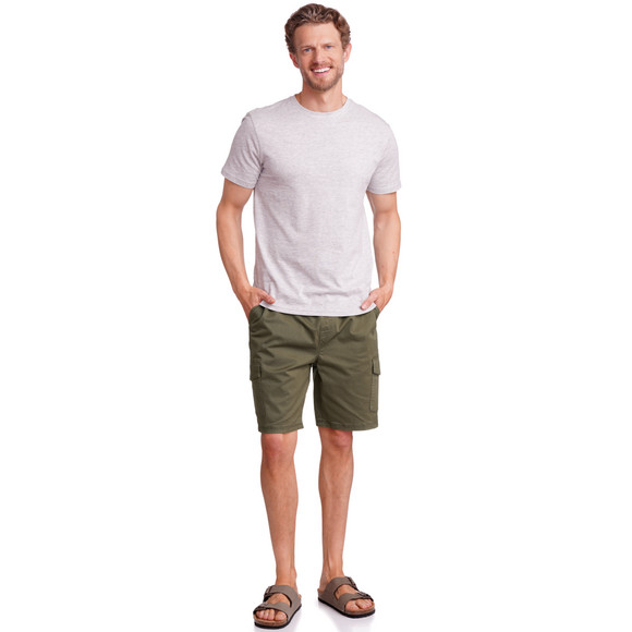 Herencargoshort met elastische tailleband