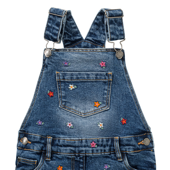 Mädchen Latzhose mit Stickerei