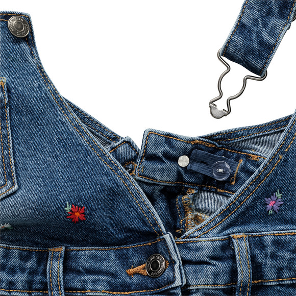 Mädchen Latzhose mit Stickerei