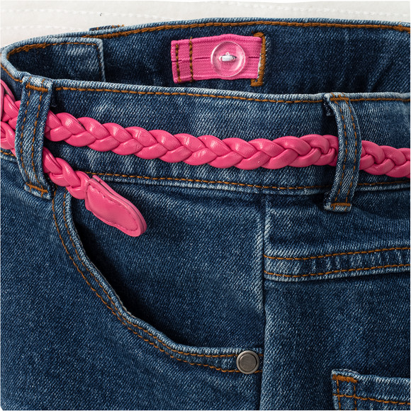 Mädchen Jeansshorts mit Gürtel