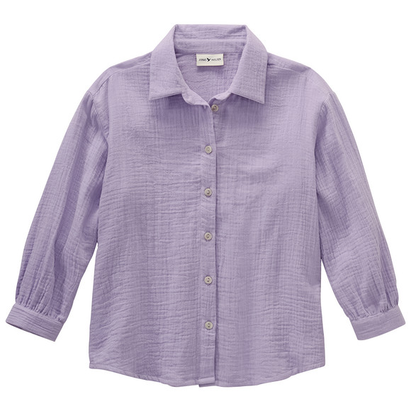Mädchen Musselin-Bluse aus Bio-Baumwolle helllila