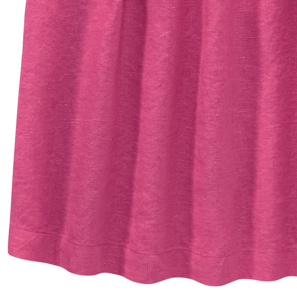 Mädchen Leinen-Kleid mit kurzen Ärmeln