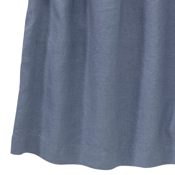 Mädchen Leinen-Kleid mit kurzen Ärmeln
