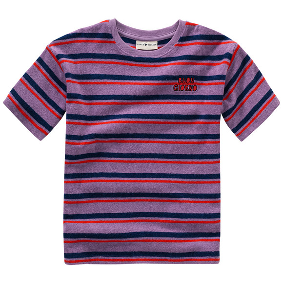 Kinder Frottee-Shirt mit Stickerei