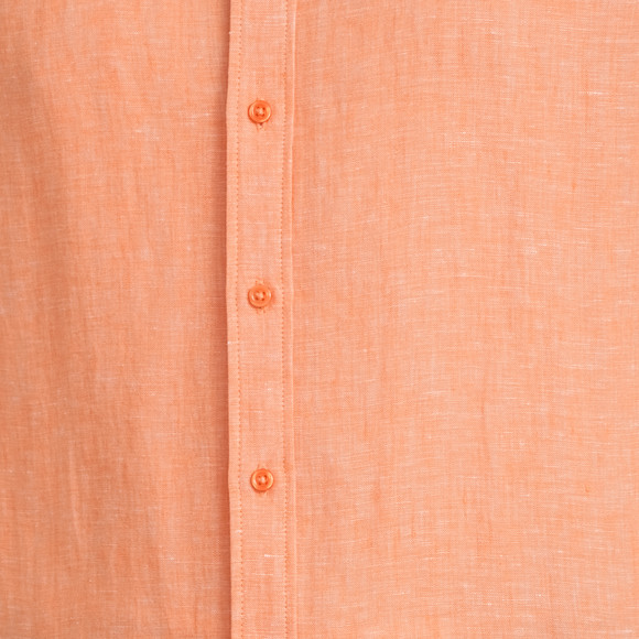 Herren Leinen-Hemd mit Button-Down-Kragen