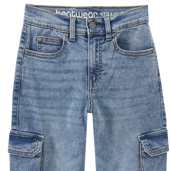 Jungen Straight-Jeans im Cargo-Style