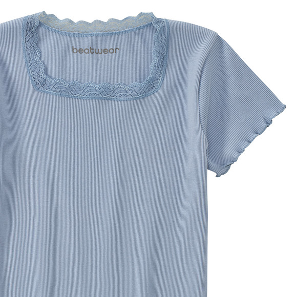Mädchen T-Shirt mit Spitze