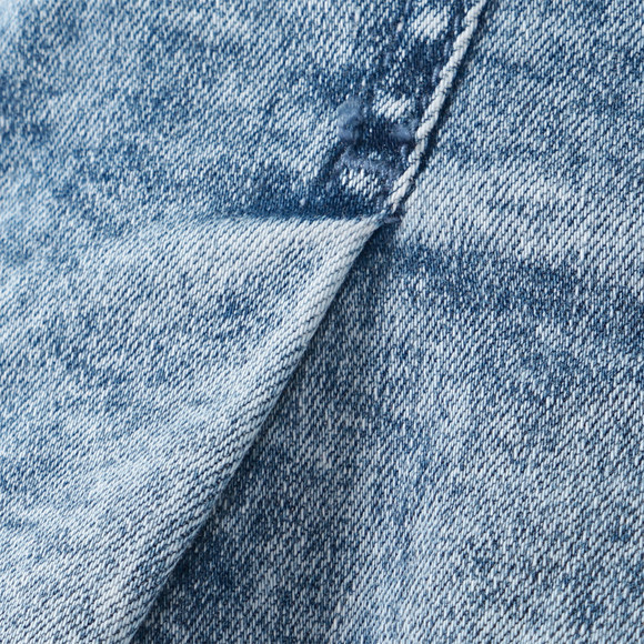 Meisjesjeansrok met plooien