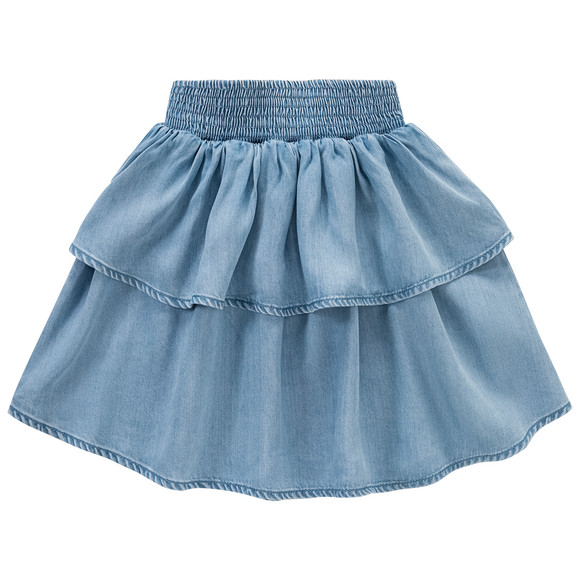 Mädchen Rock in Denim-Optik