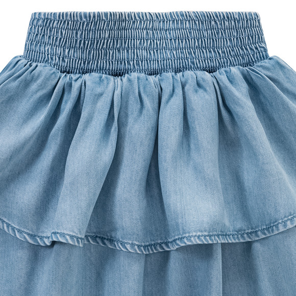 Mädchen Rock in Denim-Optik