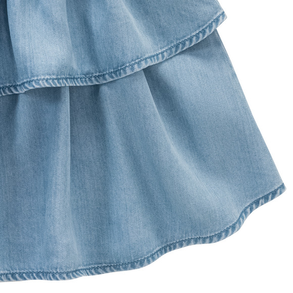 Mädchen Rock in Denim-Optik