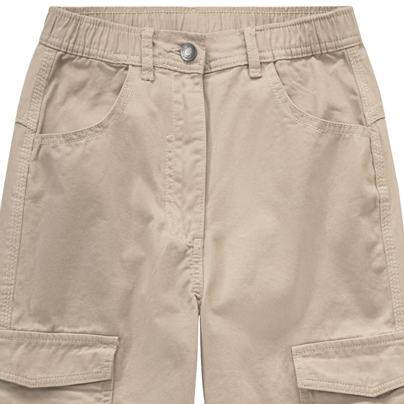 Mädchen Cargohose unifarben
