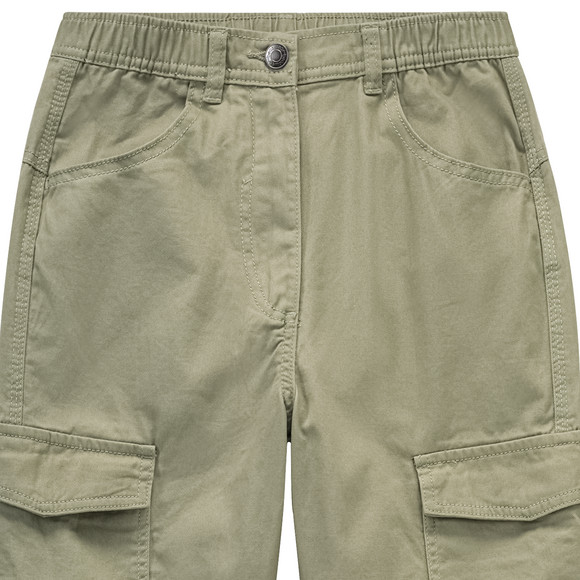 Mädchen Cargohose unifarben