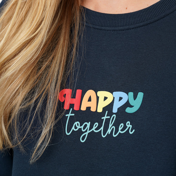 Damen Sweatshirt mit Message-Print