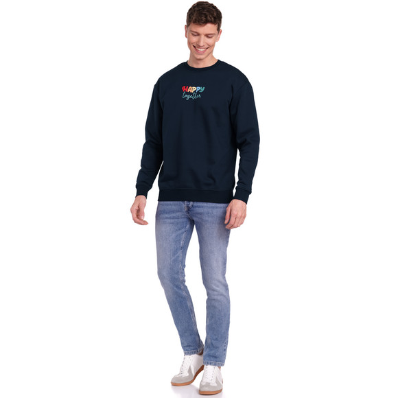 Herren Sweatshirt mit Message-Print