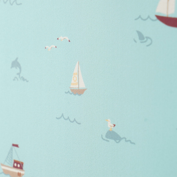 Mädchen Badeanzug mit Segelschiffen