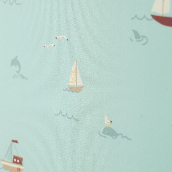 Mädchen Badeanzug mit Segelschiffen