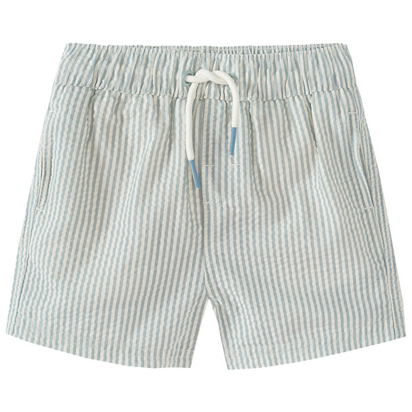 Baby Badeshorts mit Seersucker-Streifen