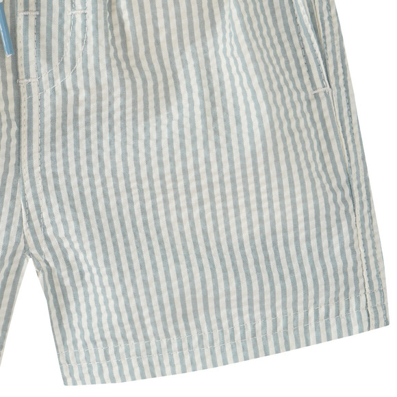 Baby Badeshorts mit Seersucker-Streifen