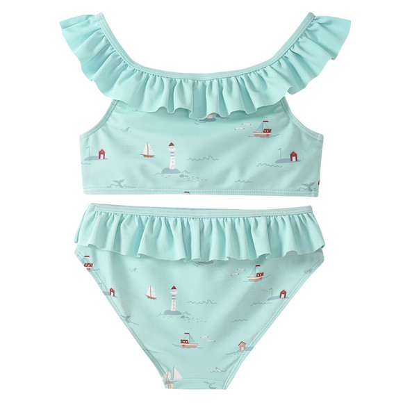 Mädchen Bikini mit Segelschiffen