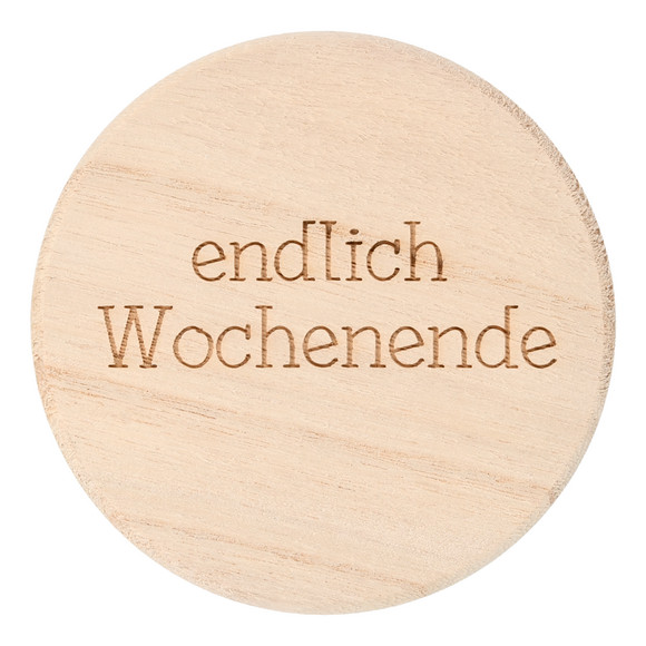 2 Untersetzer aus Holz