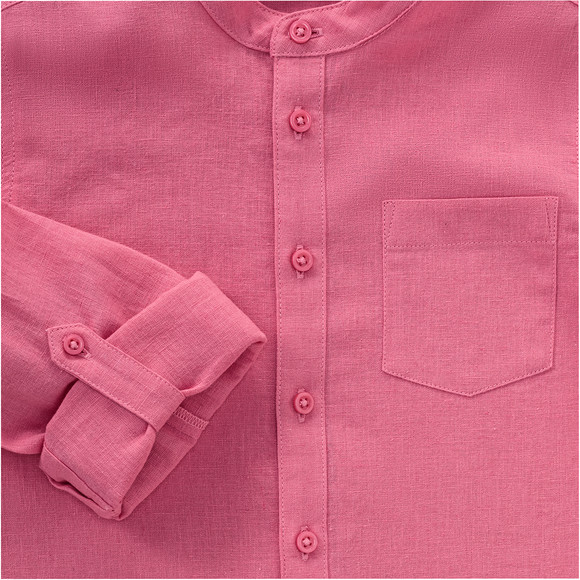 Jungen Leinen-Hemd mit Brusttasche