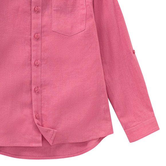 Jungen Leinen-Hemd mit Brusttasche