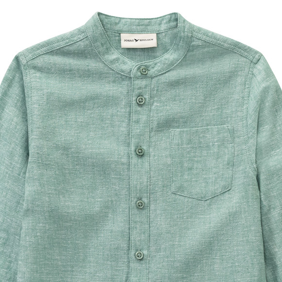 Jungen Leinen-Hemd mit Brusttasche