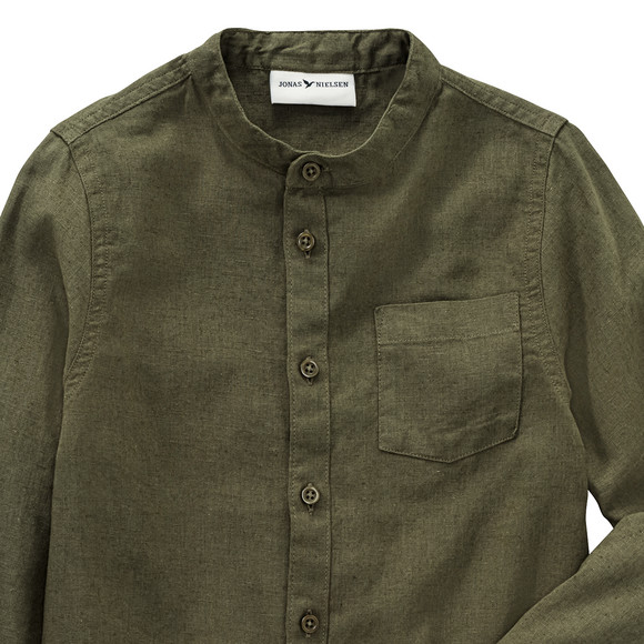 Jungen Leinen-Hemd mit Brusttasche