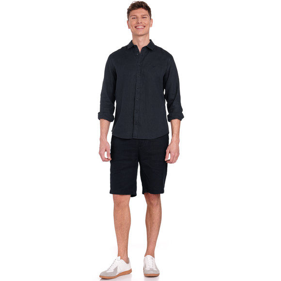 Herren Leinen-Hemd in Unifarben