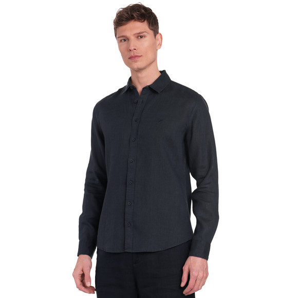 Herren Leinen-Hemd in Unifarben