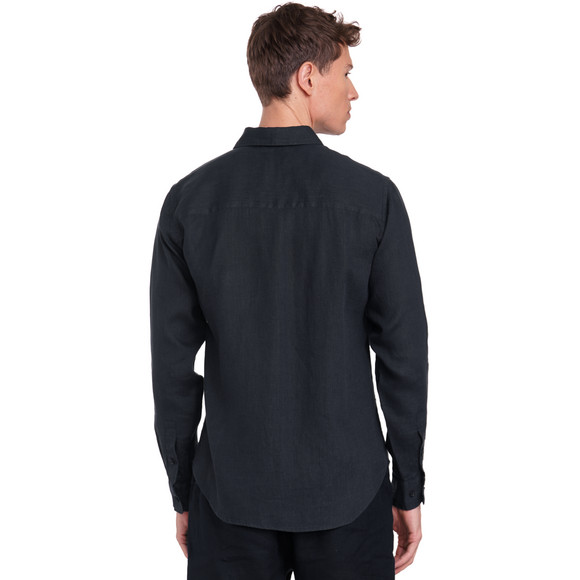 Herren Leinen-Hemd in Unifarben