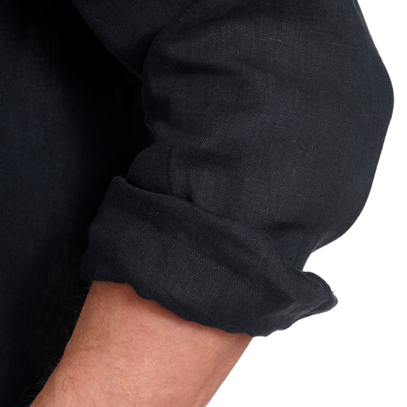 Herren Leinen-Hemd in Unifarben