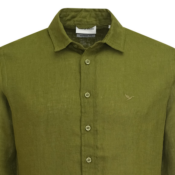 Herren Leinen-Hemd in Unifarben