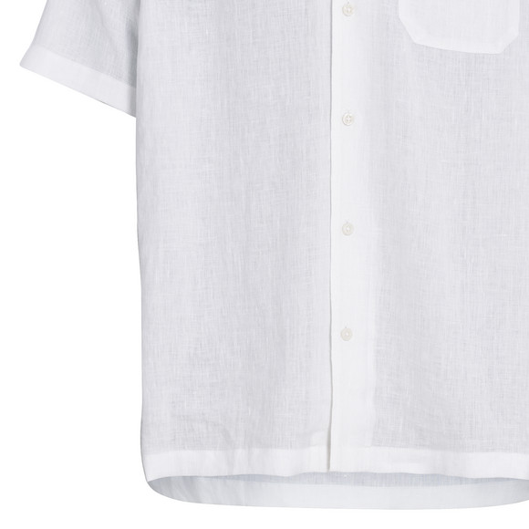 Herren Leinen-Hemd mit Brusttasche