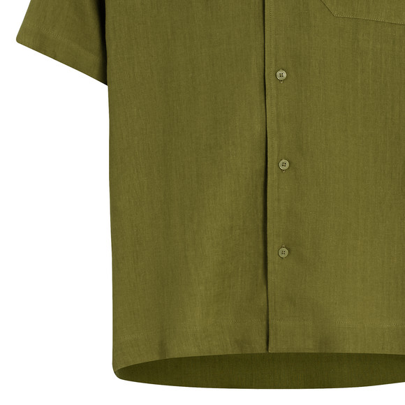 Herren Leinen-Hemd mit Brusttasche