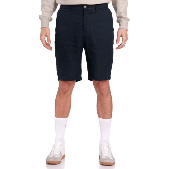 Herren Leinen-Shorts in Unifarben