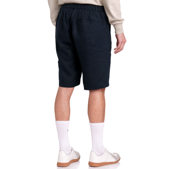 Herren Leinen-Shorts in Unifarben