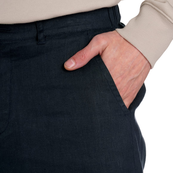 Herren Leinen-Shorts in Unifarben