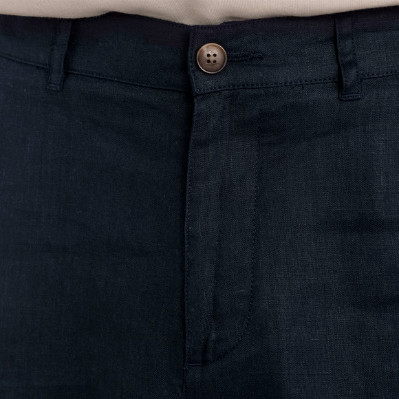 Herren Leinen-Shorts in Unifarben