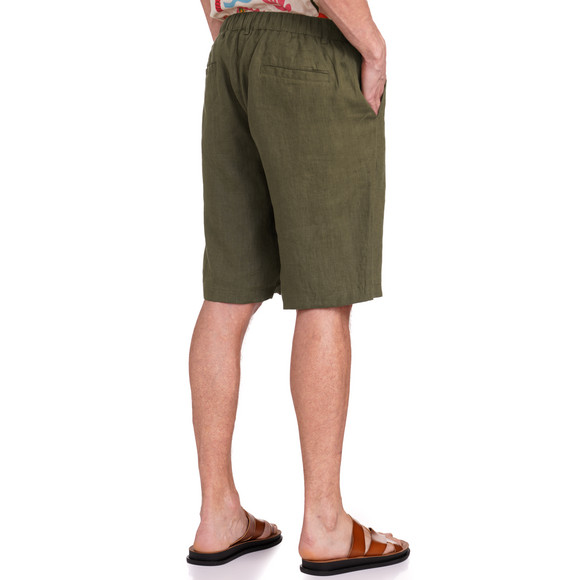 Herren Leinen-Shorts in Unifarben