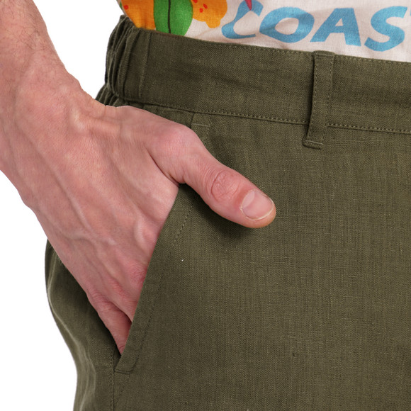 Herren Leinen-Shorts in Unifarben