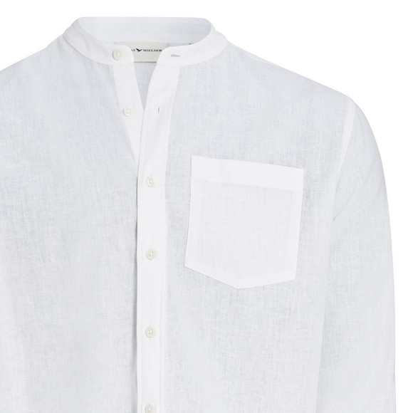 Herren Leinen-Hemd mit Brusttasche