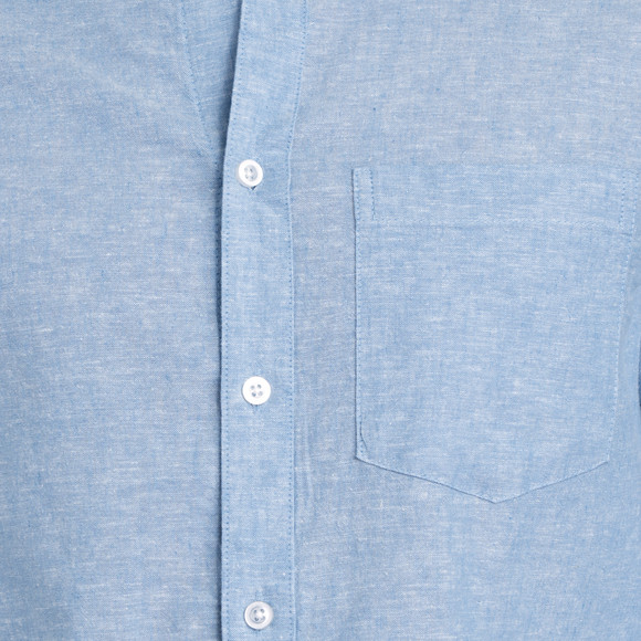 Herren Leinen-Hemd mit Brusttasche