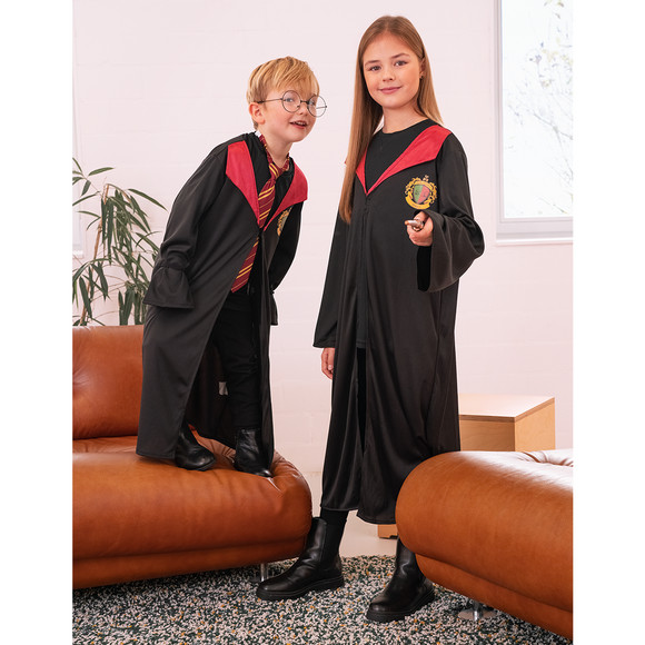Kostüm Zauberschüler mit glänzendem Kragen