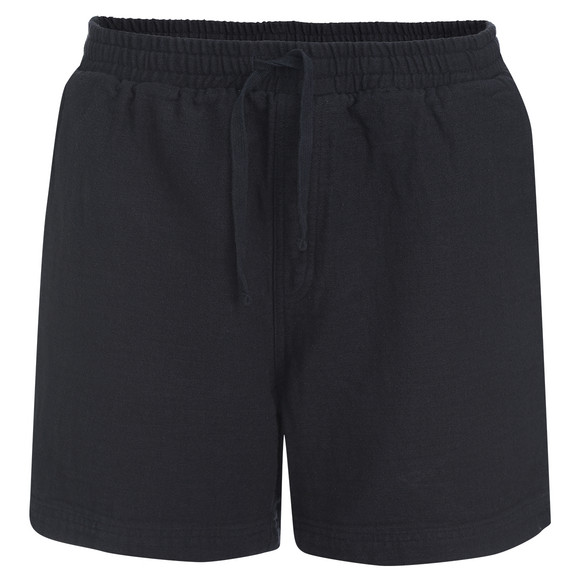 Heren Shorts in mousseline donkerblauw